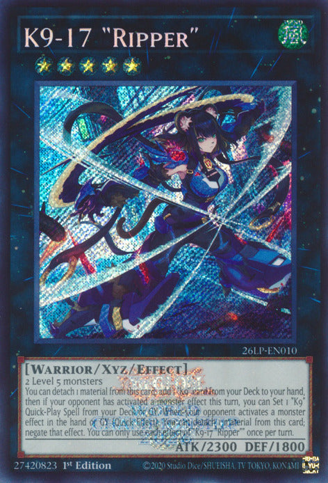 K9-17 Ripper (Emblazoned Secret Rare) [26LP-EN010] Secret Rare | Exor Games New Glasgow