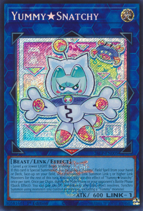 YummySnatchy (Emblazoned Secret Rare) [26LP-EN005] Secret Rare | Exor Games New Glasgow