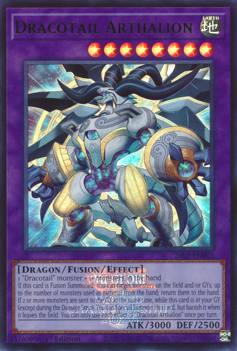 Dracotail Arthalion (Emblazoned) [26LP-EN003] Ultra Rare | Exor Games New Glasgow