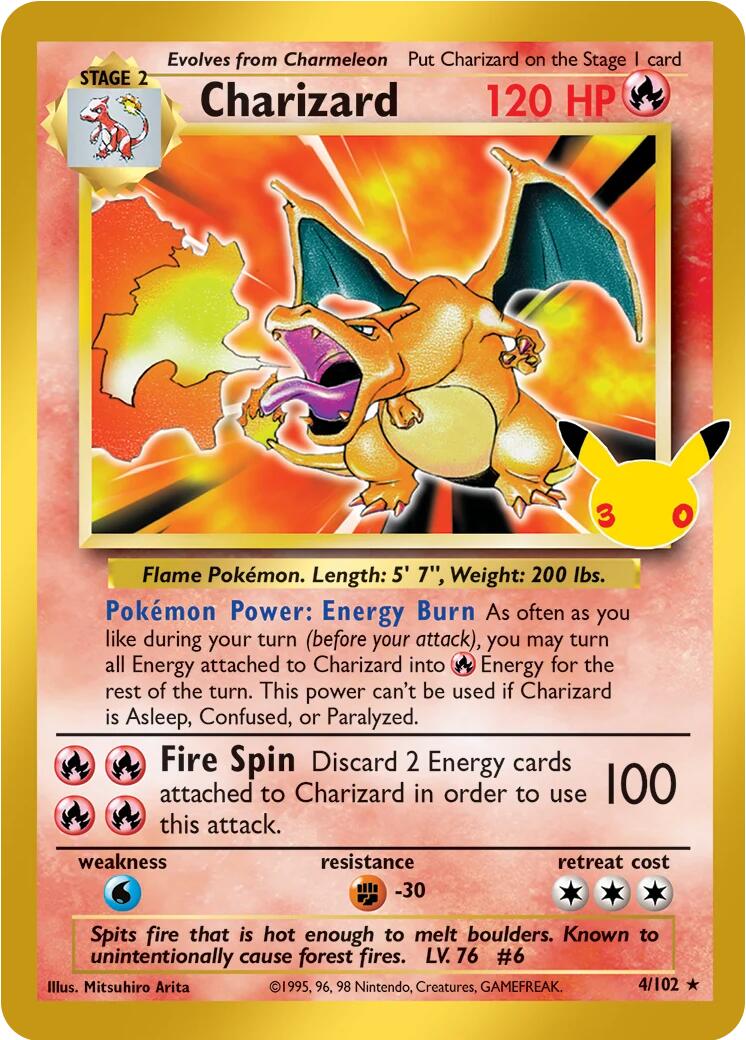 Charizard (4/102) [Mega Evolution: 30th Celebration] | Exor Games New Glasgow