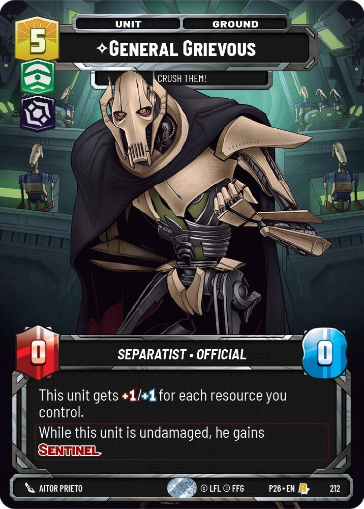 General Grievous - Crush Them! (212) (212) [Sector and Regional Promos: Season 2] | Exor Games New Glasgow