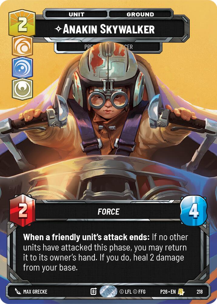 Anakin Skywalker - Prescient Podracer (218) (Foil) (218) [Sector and Regional Promos: Season 2] | Exor Games New Glasgow