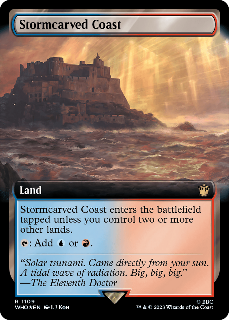 Stormcarved Coast (Extended Art) (Surge Foil) [Doctor Who] | Exor Games New Glasgow