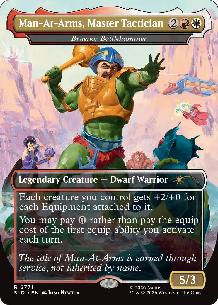 Man-At-Arms, Master Tactician - Bruenor Battlehammer [Secret Lair Drop Series] | Exor Games New Glasgow
