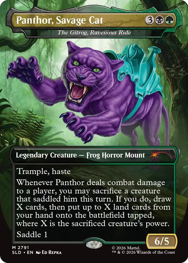Panthor, Savage Cat - The Gitrog, Ravenous Ride [Secret Lair Drop Series] | Exor Games New Glasgow