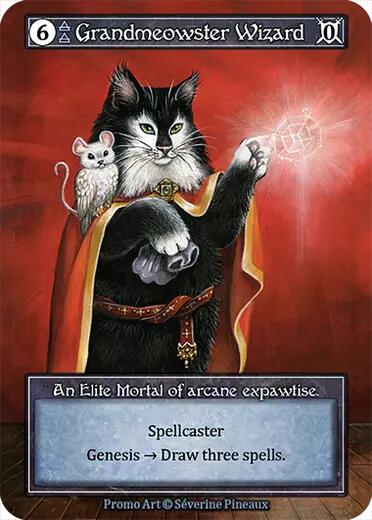 Grandmeowster Wizard (Foil) [Promos] | Exor Games New Glasgow