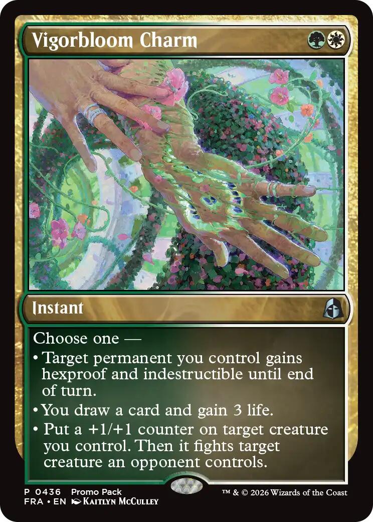 Vigorbloom Charm [Reality Fracture Promos] | Exor Games New Glasgow