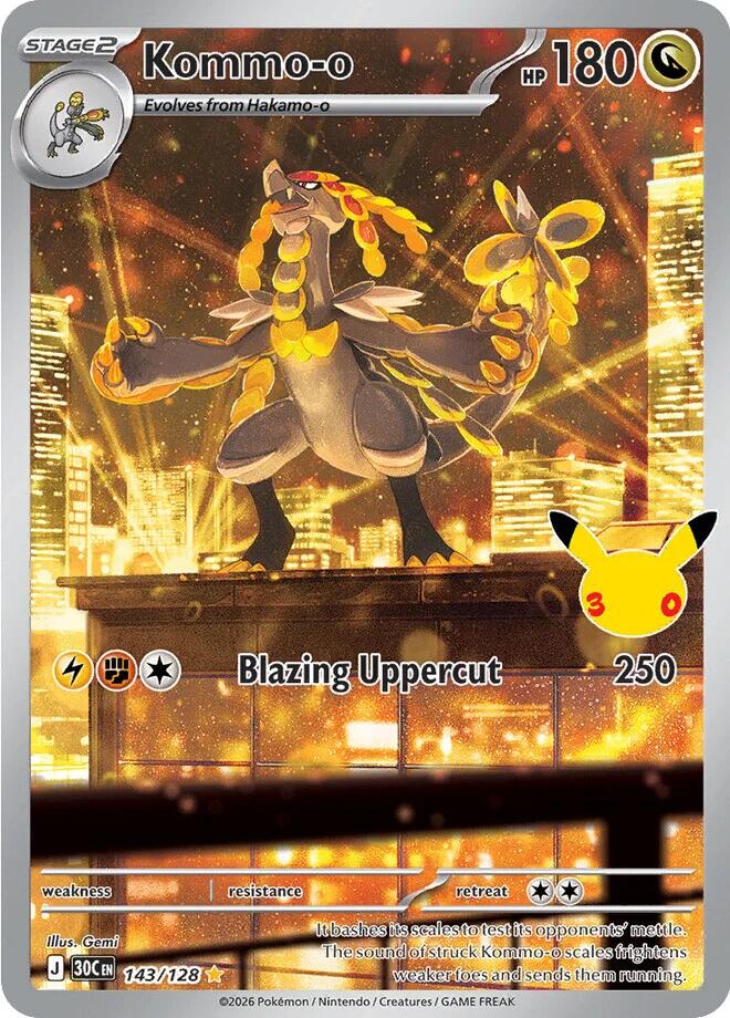 Kommo-o (143/128) [Mega Evolution: 30th Celebration] | Exor Games New Glasgow