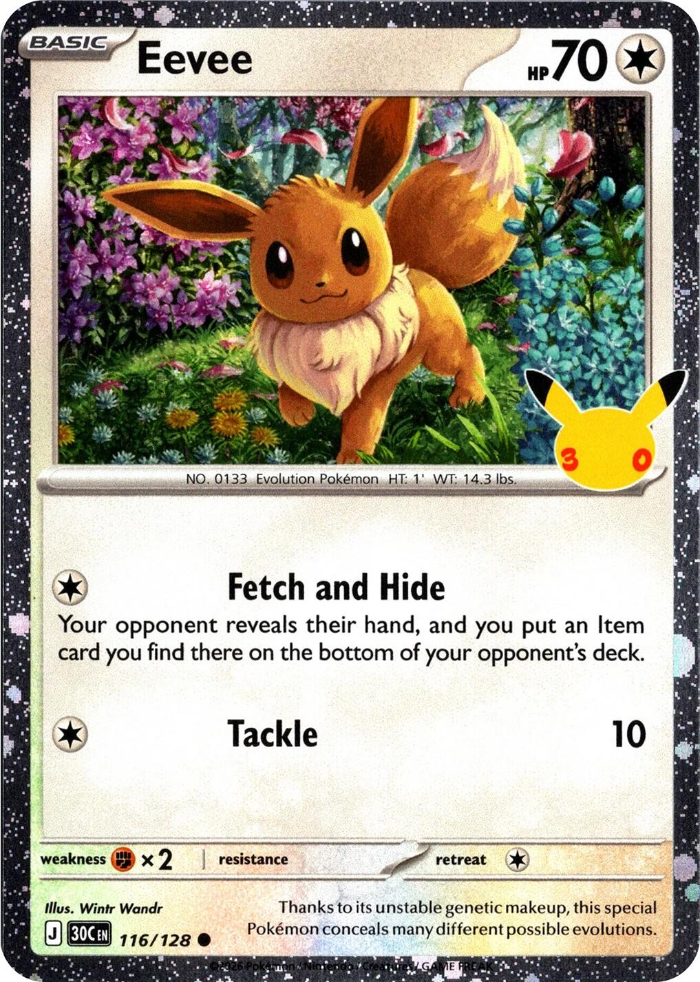Eevee (116/128) (30th Celebration) [Mega Evolution: 30th Celebration] | Exor Games New Glasgow