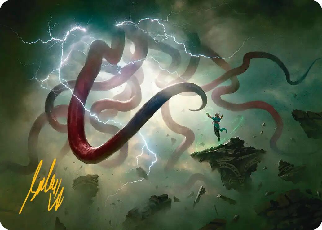 Omnipresence Art Card (Gold-Stamped Signature) [Reality Fracture Art Series] | Exor Games New Glasgow