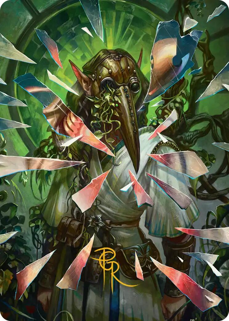 Simulacrum Shaper Art Card (Gold-Stamped Signature) [Reality Fracture Art Series] | Exor Games New Glasgow