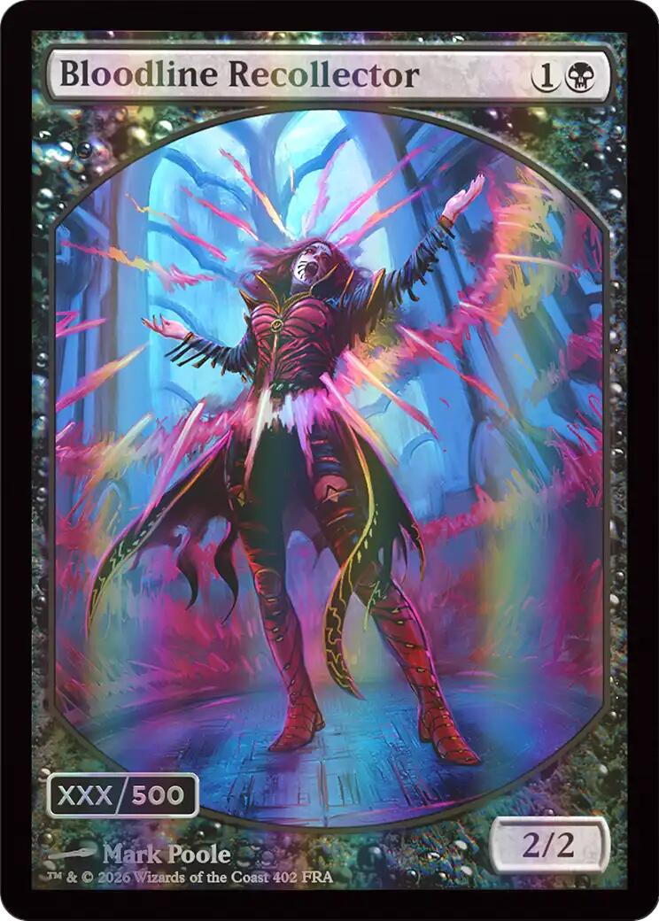 Bloodline Recollector (Retro Frame) (Serial Numbered) (Double Rainbow Foil) [Reality Fracture] | Exor Games New Glasgow