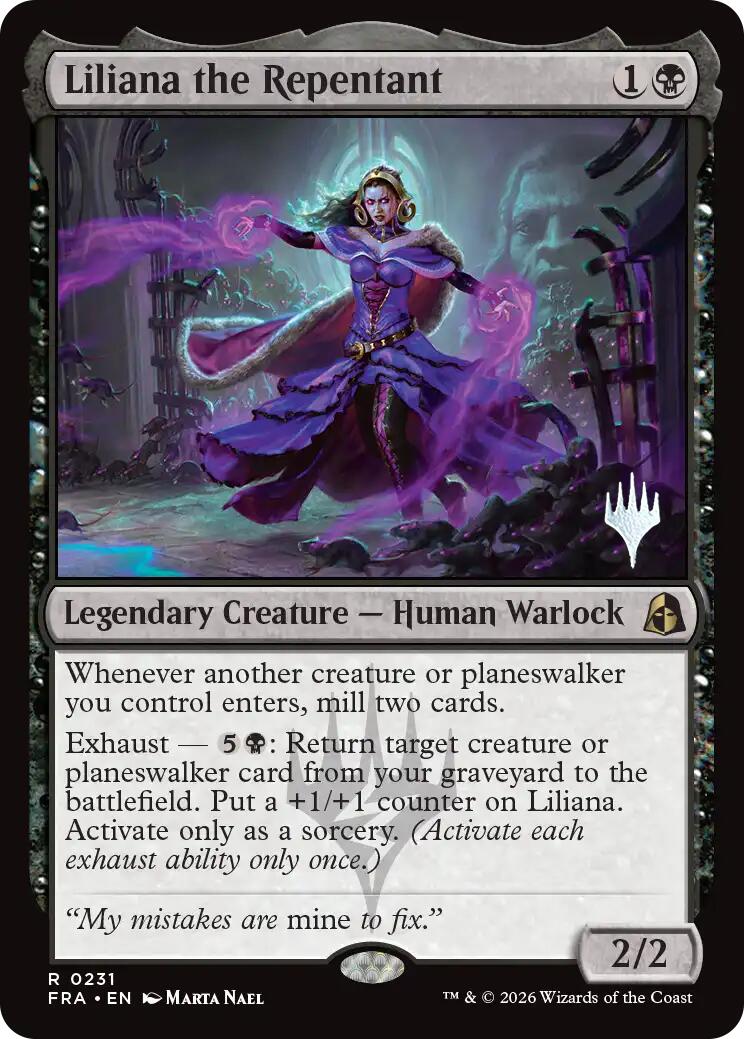 Liliana the Repentant [Reality Fracture Promos] | Exor Games New Glasgow