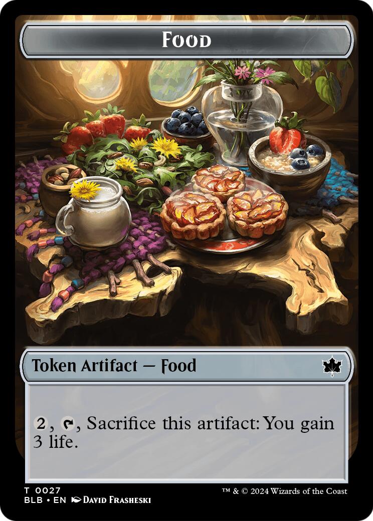 Food // Clue Token Double-Sided Token [Secrets of Strixhaven Tokens] | Exor Games New Glasgow