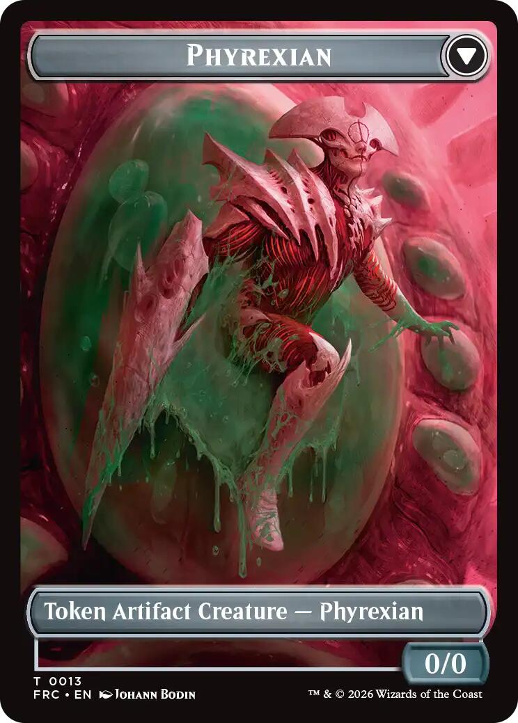Phyrexian // Incubator Double-Sided Token [Reality Fracture Commander Tokens] | Exor Games New Glasgow