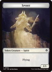 Spirit // Jace Double-Sided Token [Reality Fracture Commander Tokens] | Exor Games New Glasgow