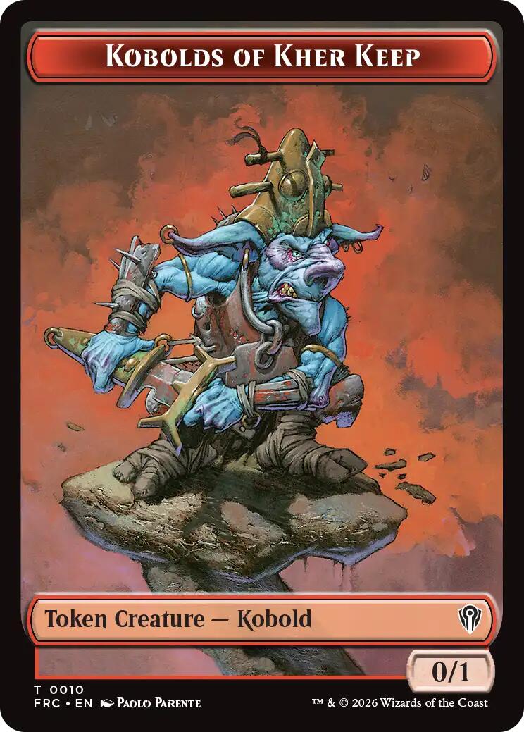 Kobolds of Kher Keep // Phyrexian Mite Double-Sided Token [Reality Fracture Commander Tokens] | Exor Games New Glasgow