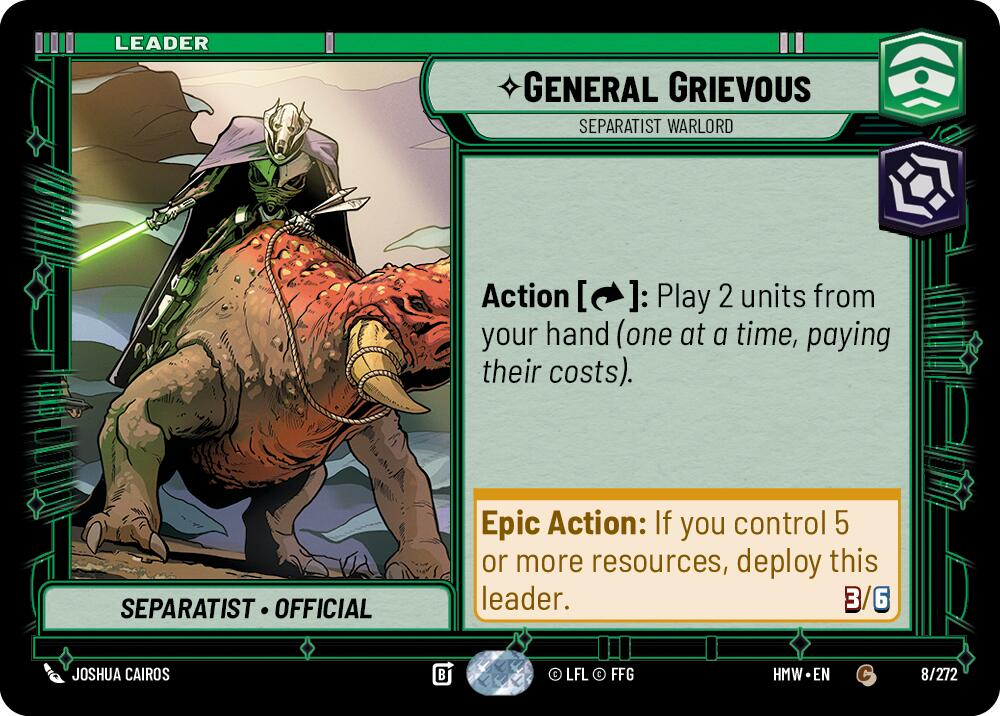 General Grievous - Separatist Warlord (8/272) (8/272) [Homeworlds] | Exor Games New Glasgow