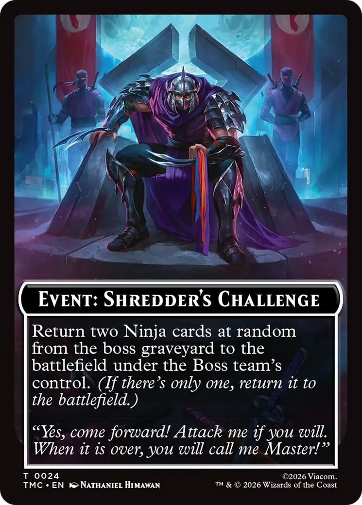 Event: Shredder's Challenge [Teenage Mutant Ninja Turtles Commander Tokens] | Exor Games New Glasgow