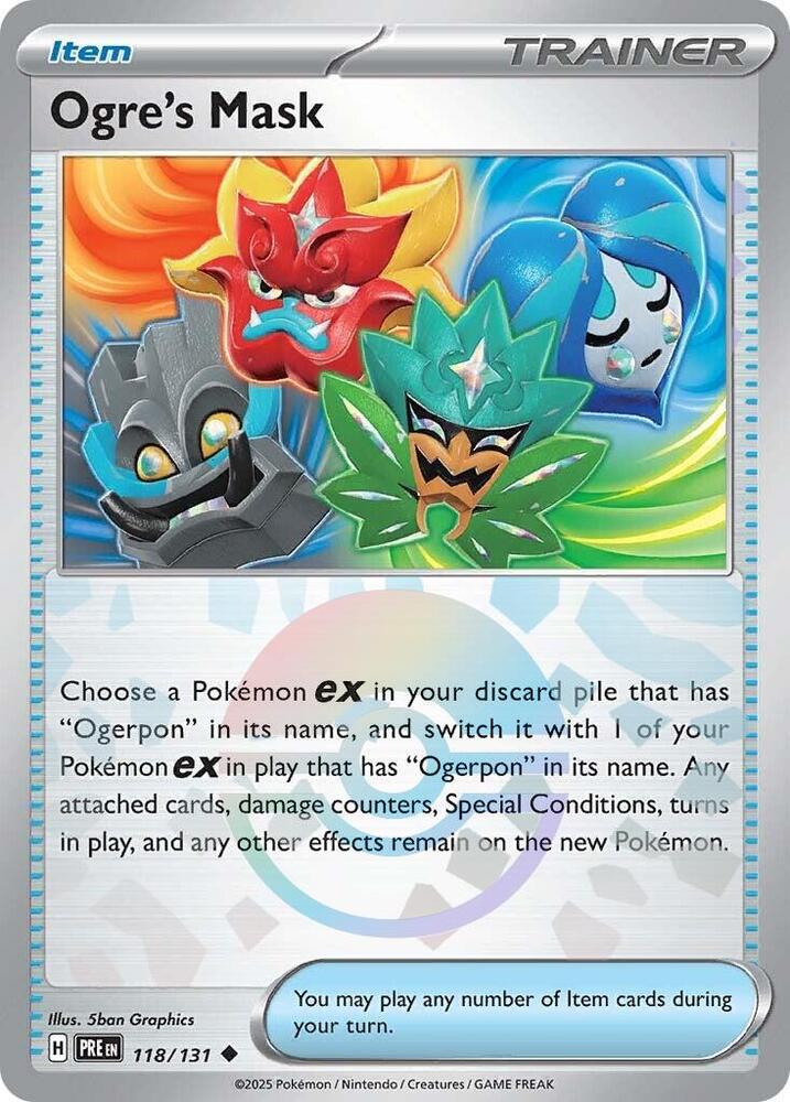 Ogre's Mask (118/131) (Poke Ball Pattern) [Scarlet & Violet: Prismatic Evolutions] | Exor Games New Glasgow
