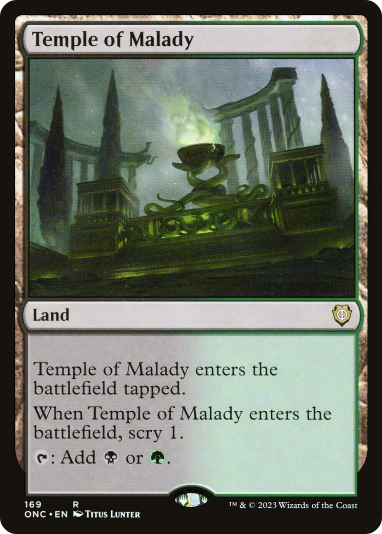 Temple of Malady [Phyrexia: All Will Be One Commander] | Exor Games New Glasgow