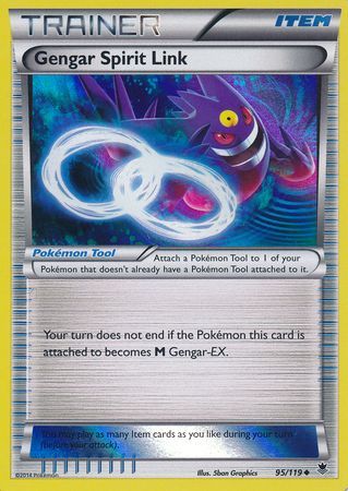 Gengar Spirit Link (95/119) (Alternate Holo GameStop Exclusive) [XY: Phantom Forces] | Exor Games New Glasgow