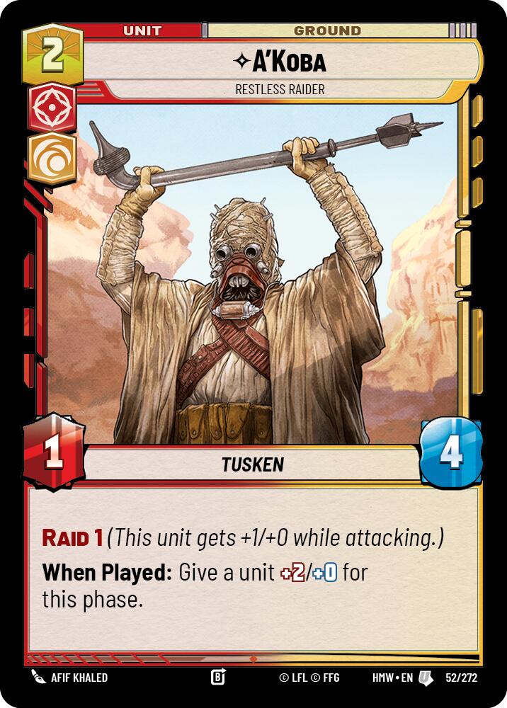 A'Koba - Restless Raider (52/272) (52/272) [Homeworlds] | Exor Games New Glasgow