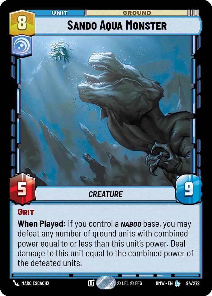 Sando Aqua Monster (94/272) (94/272) [Homeworlds] | Exor Games New Glasgow