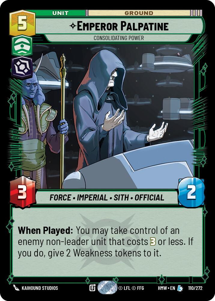 Emperor Palpatine - Consolidating Power (110/272) (110/272) [Homeworlds] | Exor Games New Glasgow