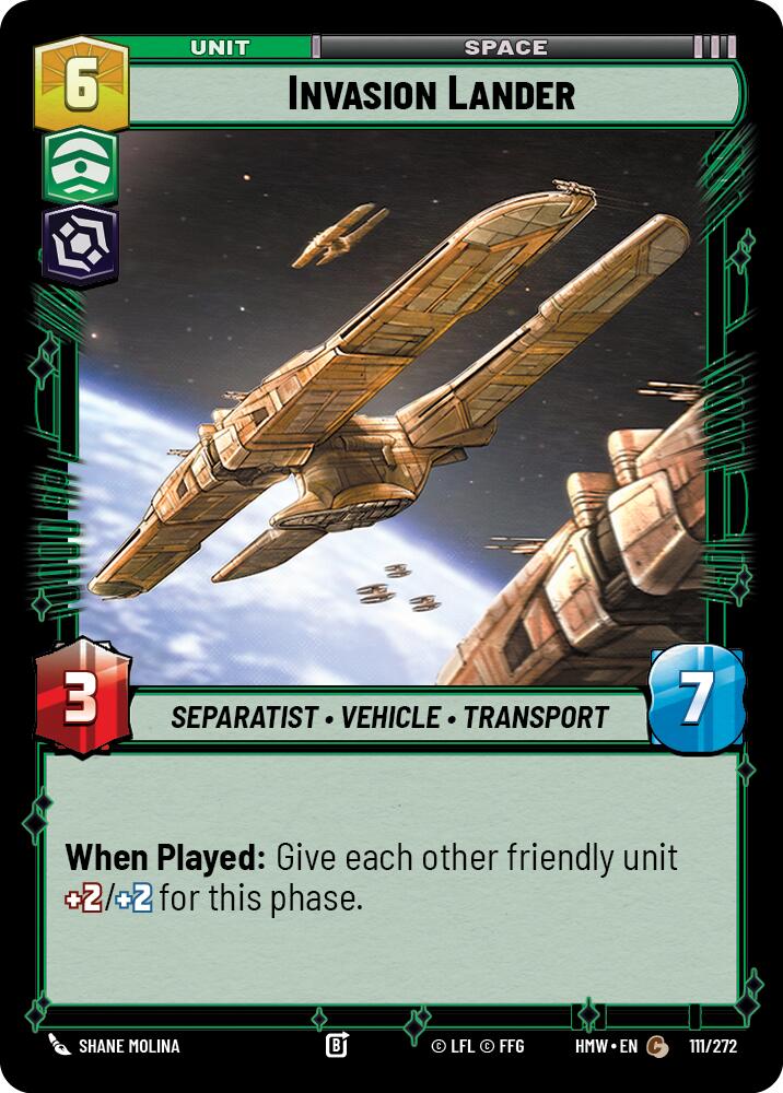 Invasion Lander (111/272) (111/272) [Homeworlds] | Exor Games New Glasgow
