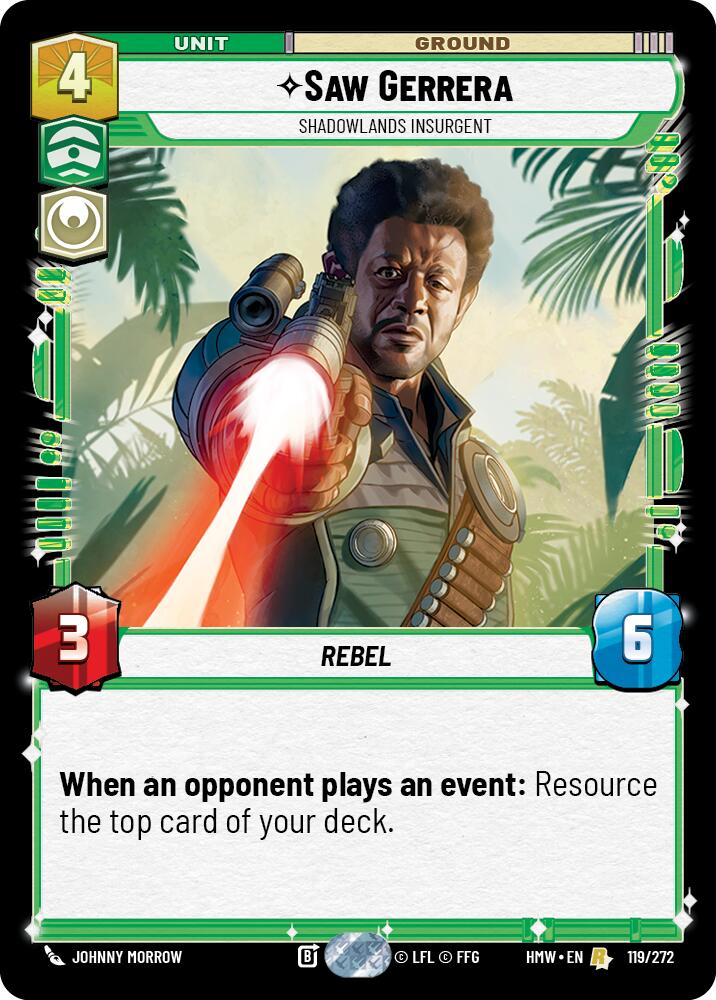 Saw Gerrera - Shadowlands Insurgent (119/272) (119/272) [Homeworlds] | Exor Games New Glasgow