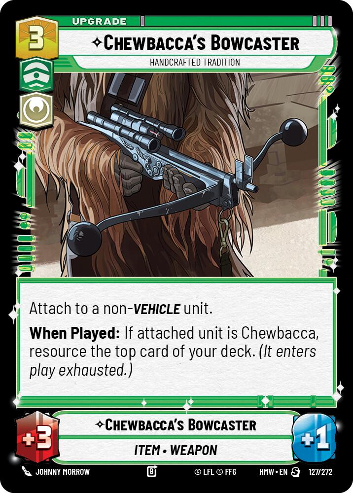 Chewbacca's Bowcaster - Handcrafted Tradition (127/272) (127/272) [Homeworlds] | Exor Games New Glasgow