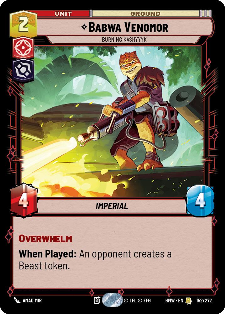 Babwa Venomor - Burning Kashyyyk (152/272) (152/272) [Homeworlds] | Exor Games New Glasgow