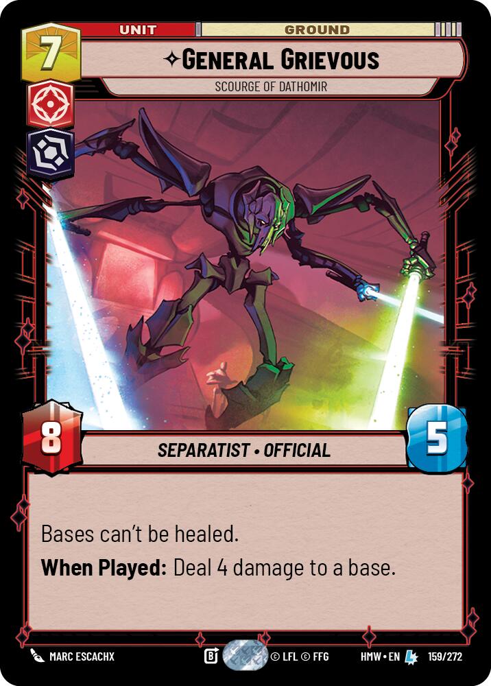 General Grievous - Scourge of Dathomir (159/272) (159/272) [Homeworlds] | Exor Games New Glasgow