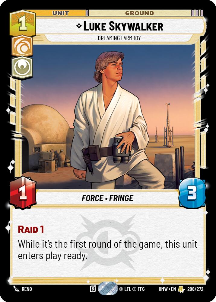 Luke Skywalker - Dreaming Farmboy (208/272) (208/272) [Homeworlds] | Exor Games New Glasgow