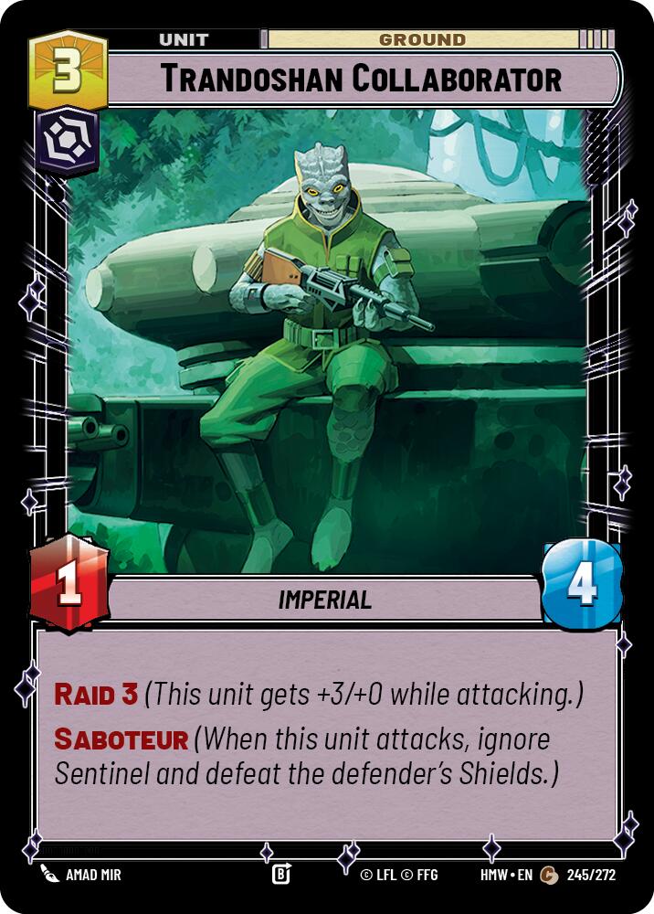 Trandoshan Collaborator (245/272) (245/272) [Homeworlds] | Exor Games New Glasgow