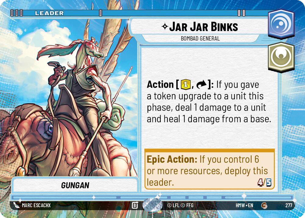Jar Jar Binks - Bombad General (277) (Hyperspace) (277) [Homeworlds] | Exor Games New Glasgow