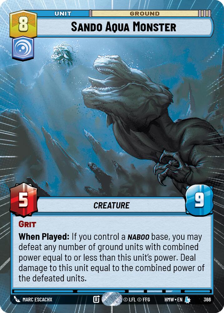 Sando Aqua Monster (366) (Hyperspace) (366) [Homeworlds] | Exor Games New Glasgow