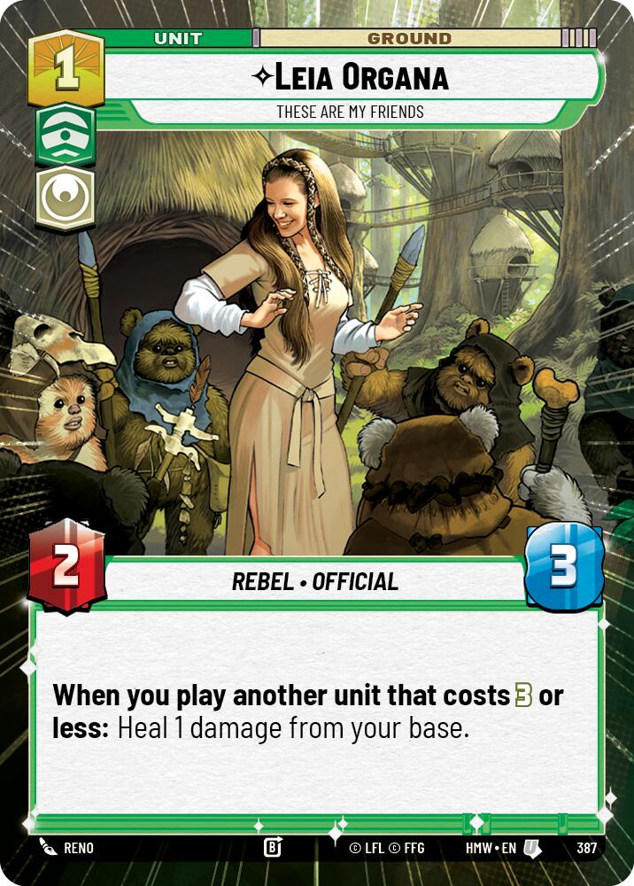 Leia Organa - These Are My Friends (387) (Hyperspace) (387) [Homeworlds] | Exor Games New Glasgow
