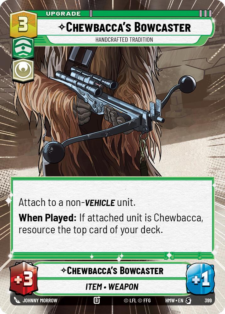 Chewbacca's Bowcaster - Handcrafted Tradition (399) (Hyperspace) (399) [Homeworlds] | Exor Games New Glasgow