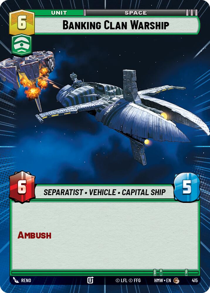Banking Clan Warship (415) (Hyperspace) (415) [Homeworlds] | Exor Games New Glasgow