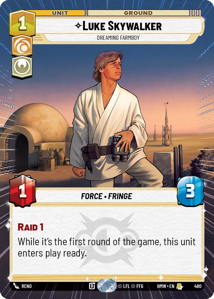Luke Skywalker - Dreaming Farmboy (480) (Hyperspace) (480) [Homeworlds] | Exor Games New Glasgow