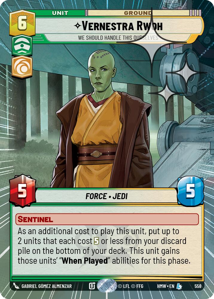 Vernestra Rwoh - We Should Handle This Ourselves (558) (Hyperspace Foil) (558) [Homeworlds] | Exor Games New Glasgow