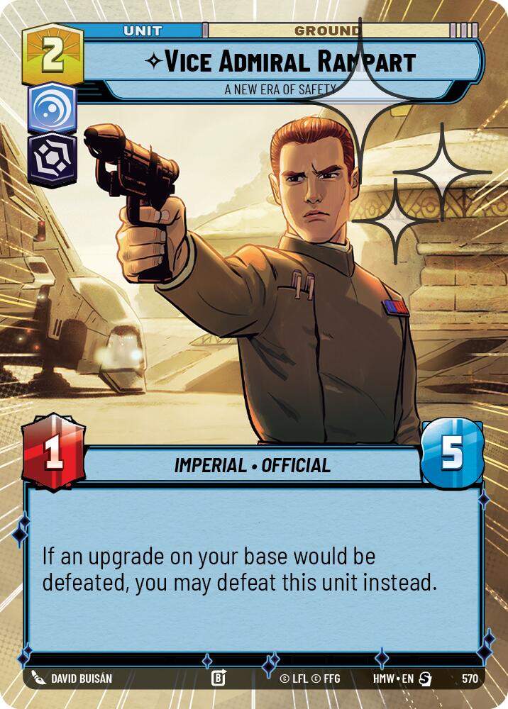 Vice Admiral Rampart - A New Era of Safety (570) (Hyperspace Foil) (570) [Homeworlds] | Exor Games New Glasgow