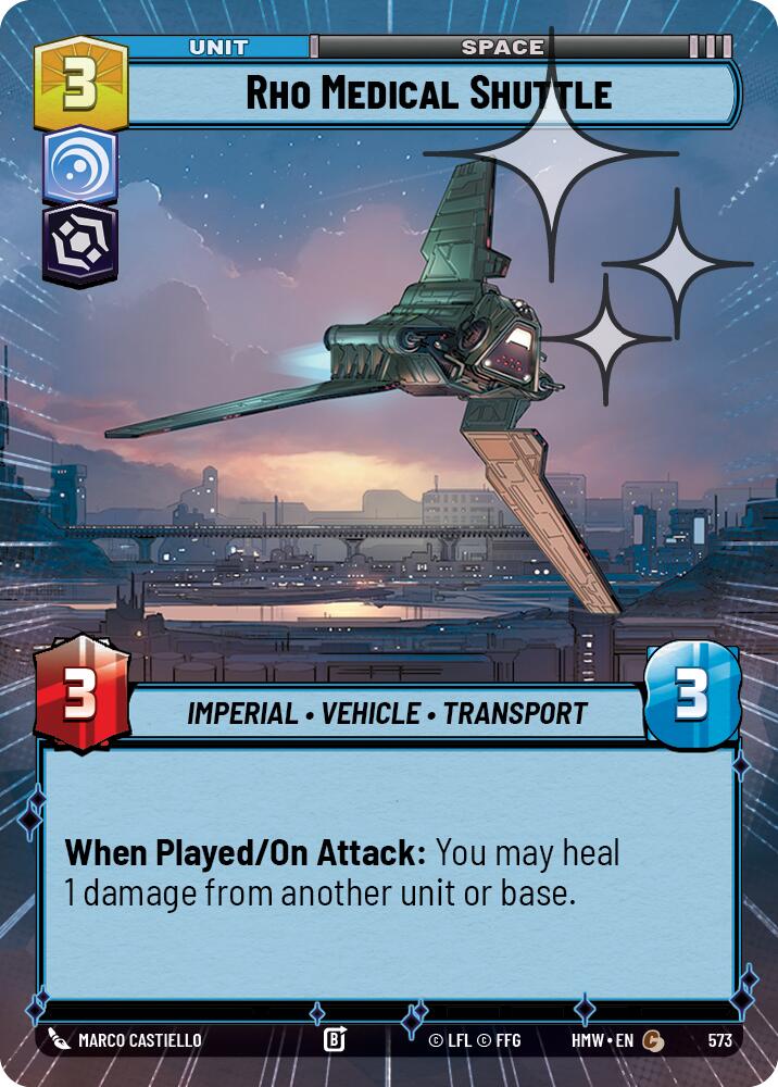 Rho Medical Shuttle (573) (Hyperspace Foil) (573) [Homeworlds] | Exor Games New Glasgow
