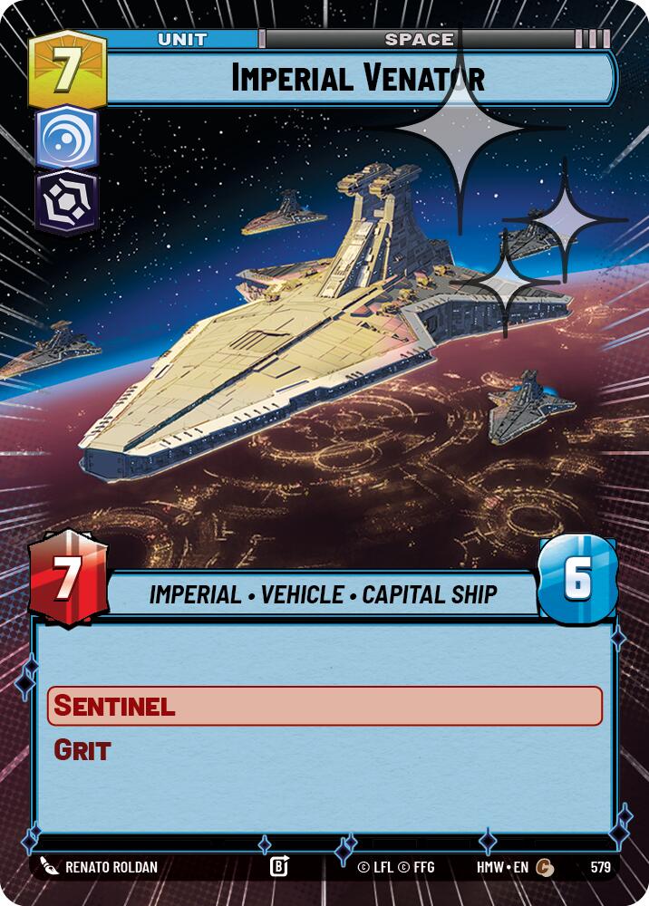 Imperial Venator (579) (Hyperspace Foil) (579) [Homeworlds] | Exor Games New Glasgow
