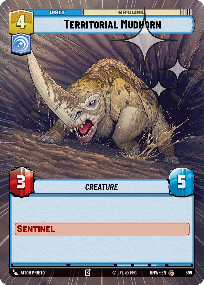 Territorial Mudhorn (599) (Hyperspace Foil) (599) [Homeworlds] | Exor Games New Glasgow
