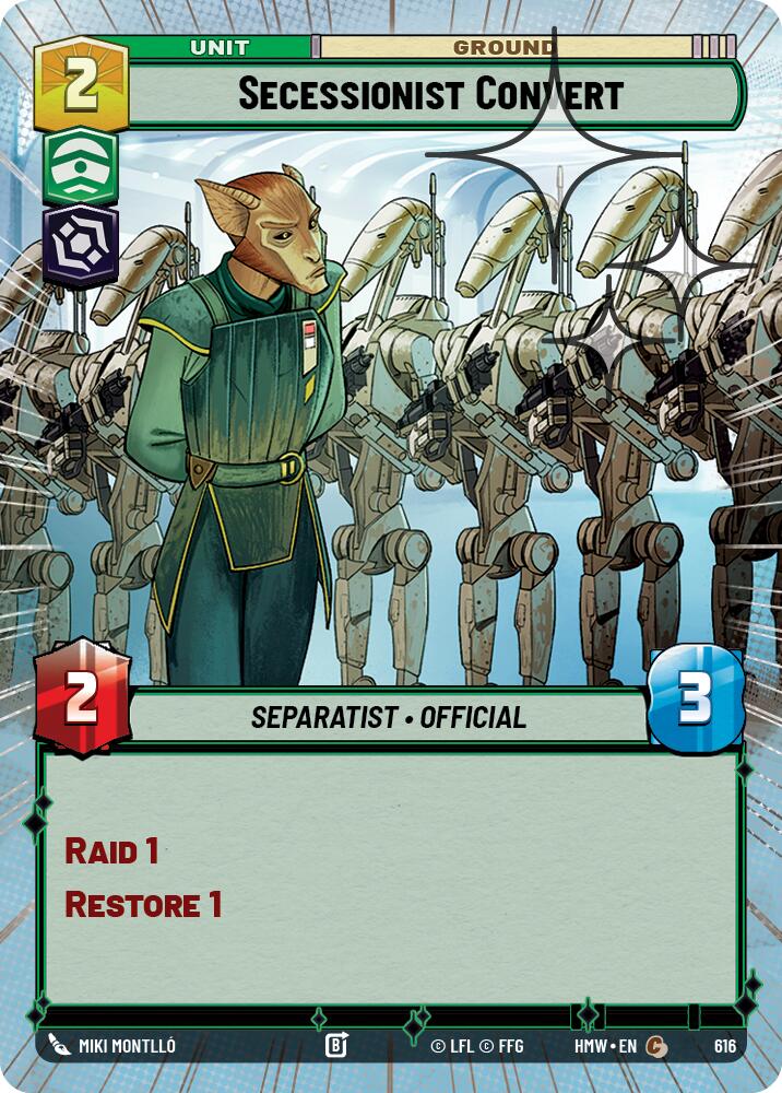 Secessionist Convert (616) (Hyperspace Foil) (616) [Homeworlds] | Exor Games New Glasgow