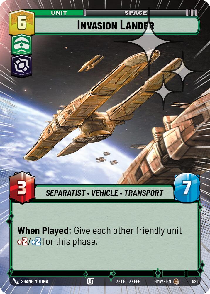 Invasion Lander (621) (Hyperspace Foil) (621) [Homeworlds] | Exor Games New Glasgow