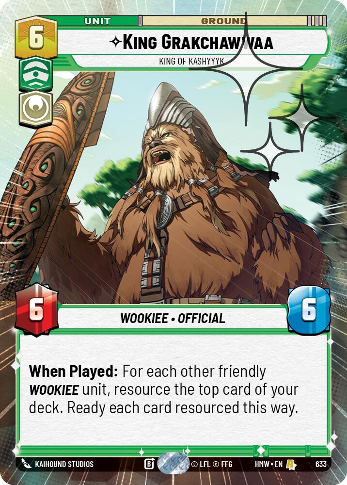 King Grakchawwaa - King of Kashyyyk (633) (Hyperspace Foil) (633) [Homeworlds] | Exor Games New Glasgow